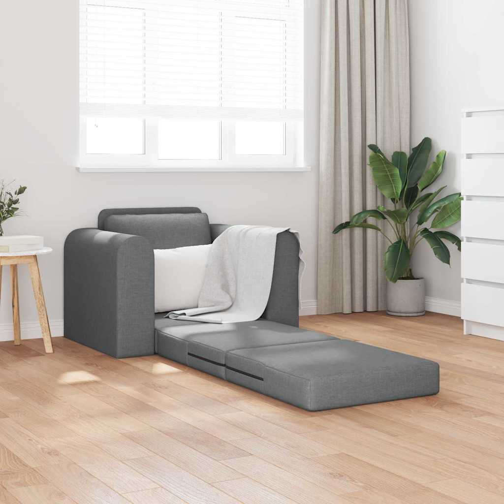 Sofa Bett Dunkelgrau 98 x 71 x 83 cm Stoff