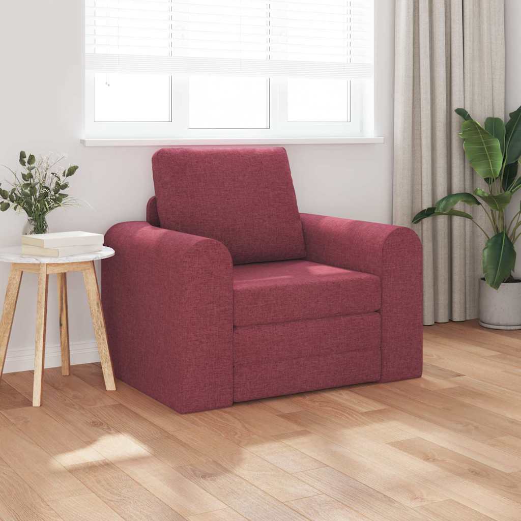 Sofa Bett Weinrot 98 x 71 x 83 cm Stoff