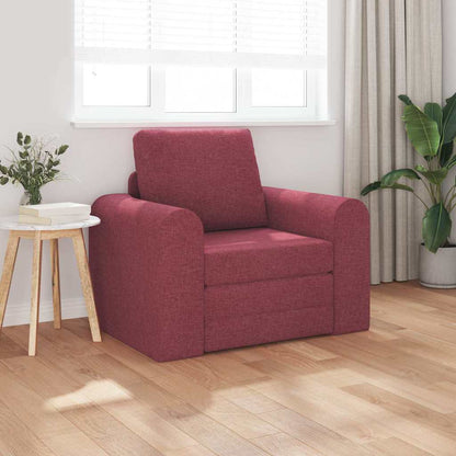 Sofa Bett Weinrot 98 x 71 x 83 cm Stoff