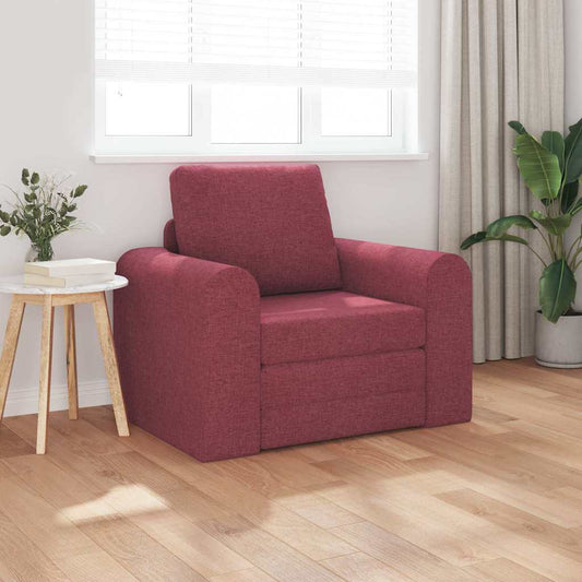 Sofa Bett Weinrot 98 x 71 x 83 cm Stoff