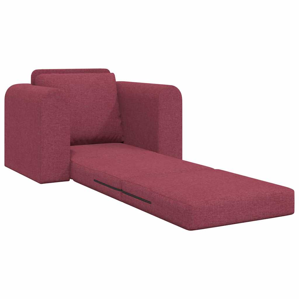 Sofa Bett Weinrot 98 x 71 x 83 cm Stoff