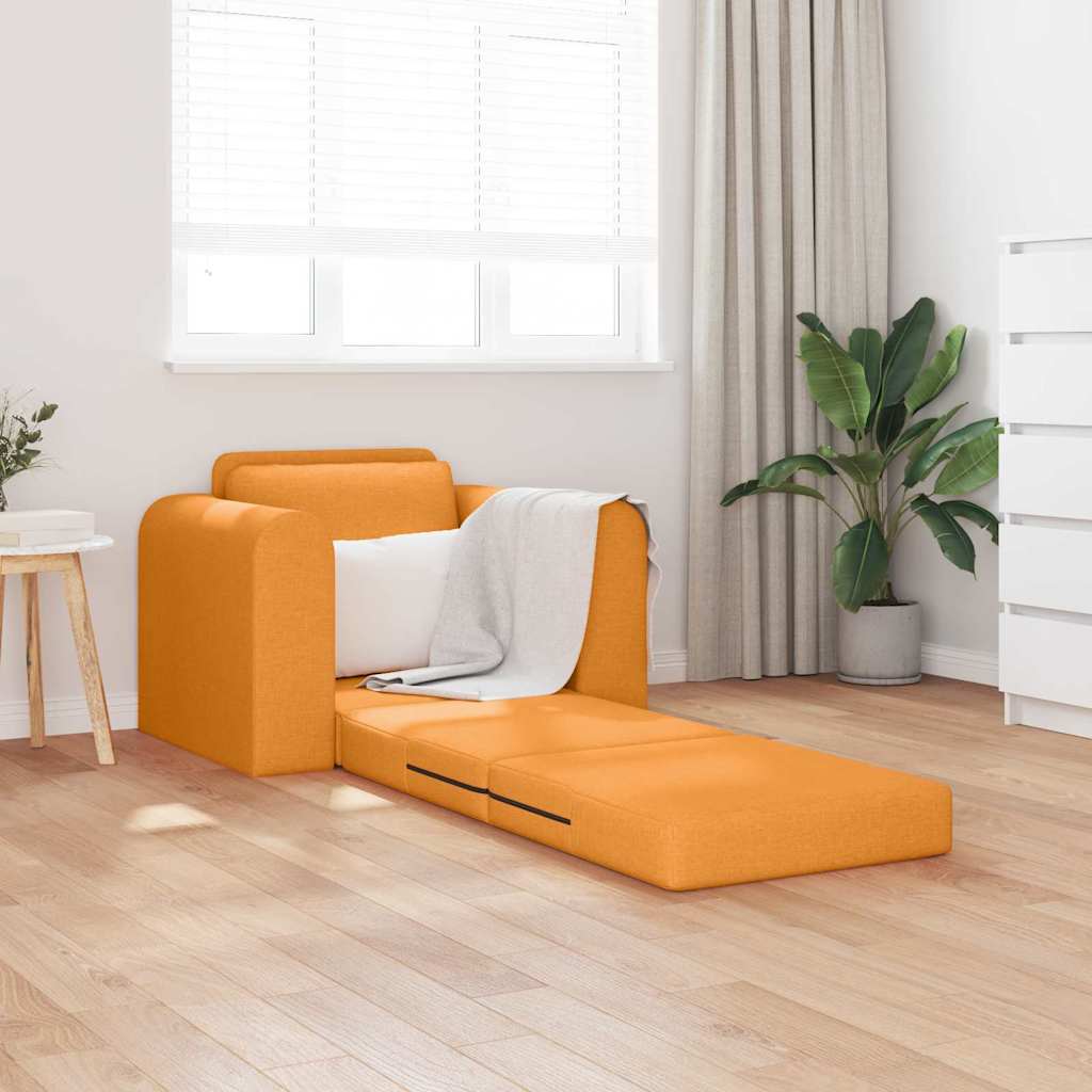 Sofa Bett Dunkelgelb 98 x 71 x 83 cm Stoff
