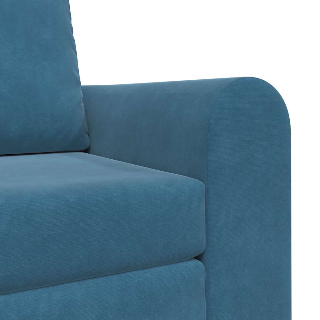 Sofa Bett Blau 98 x 71 x 83 cm Samt