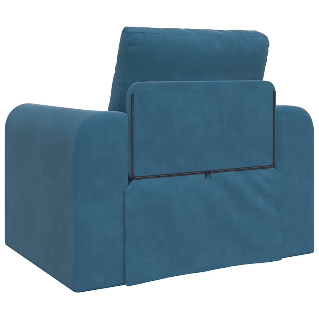 Sofa Bett Blau 98 x 71 x 83 cm Samt
