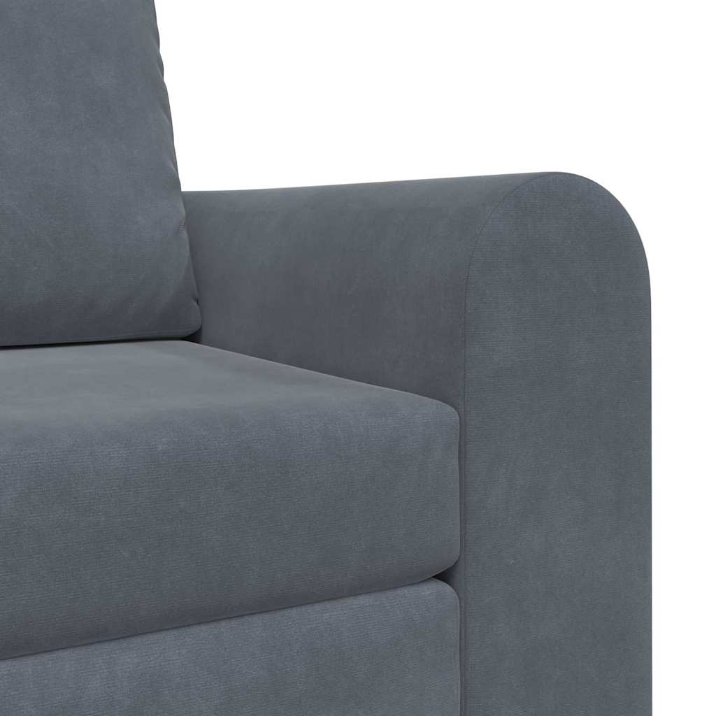 Sofa Bett Dunkelgrau 98 x 71 x 83 cm Samt