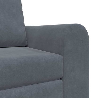 Sofa Bett Dunkelgrau 98 x 71 x 83 cm Samt