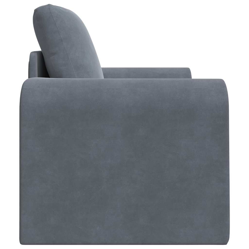 Sofa Bett Dunkelgrau 98 x 71 x 83 cm Samt