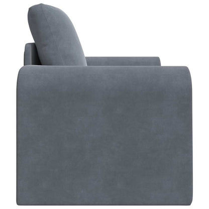 Sofa Bett Dunkelgrau 98 x 71 x 83 cm Samt