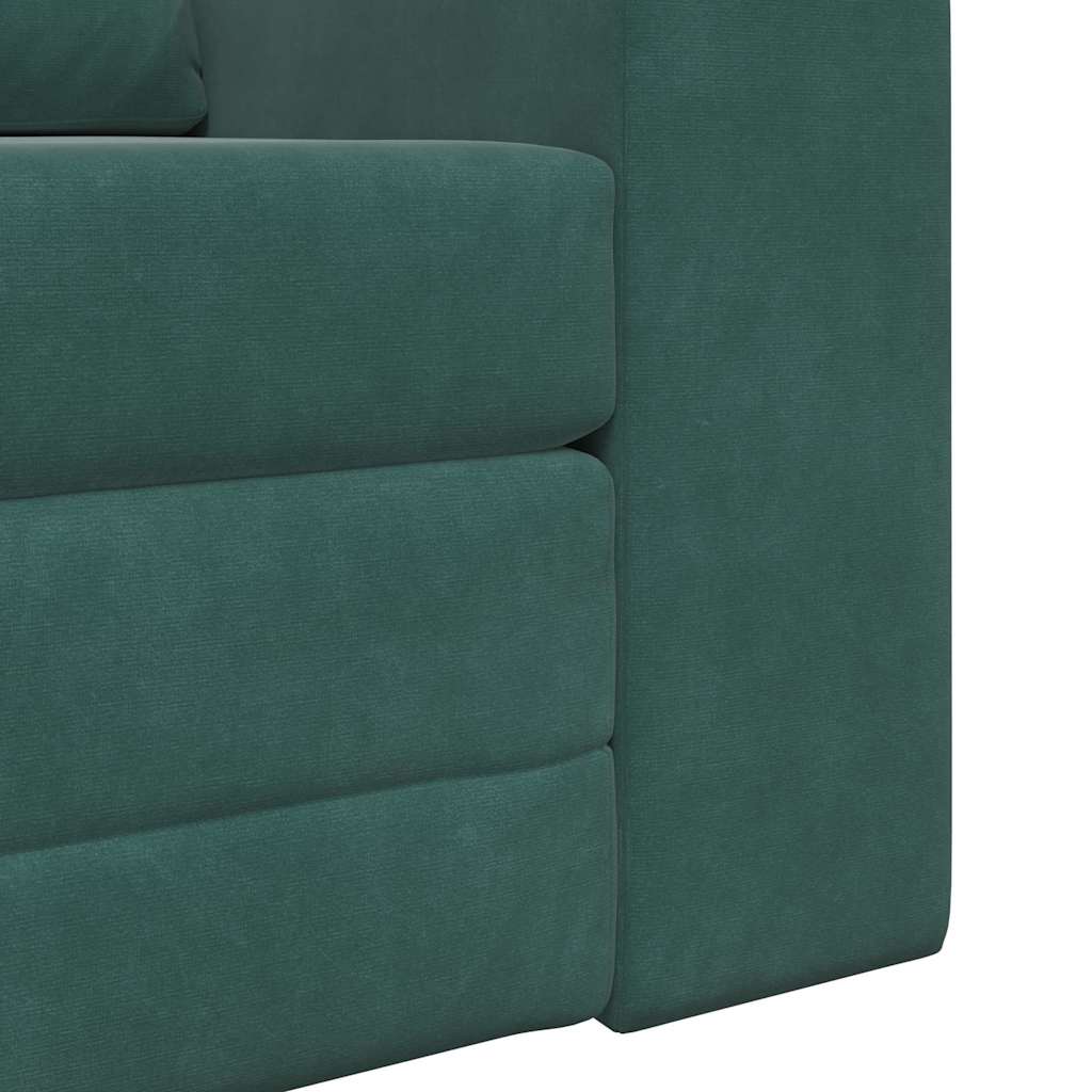 Sofa Bett Dunkelgrün 98 x 71 x 83 cm Samt