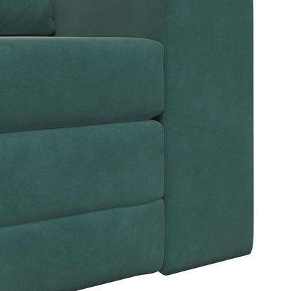 Sofa Bett Dunkelgrün 98 x 71 x 83 cm Samt