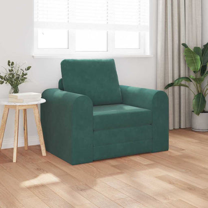 Sofa Bett Dunkelgrün 98 x 71 x 83 cm Samt