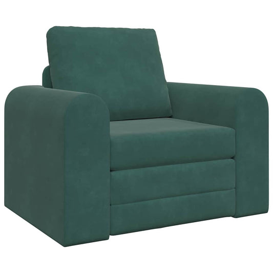 Sofa Bett Dunkelgrün 98 x 71 x 83 cm Samt