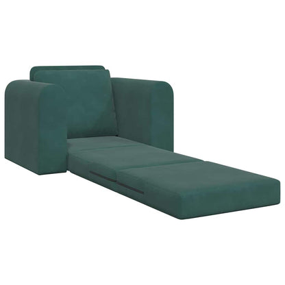 Sofa Bett Dunkelgrün 98 x 71 x 83 cm Samt