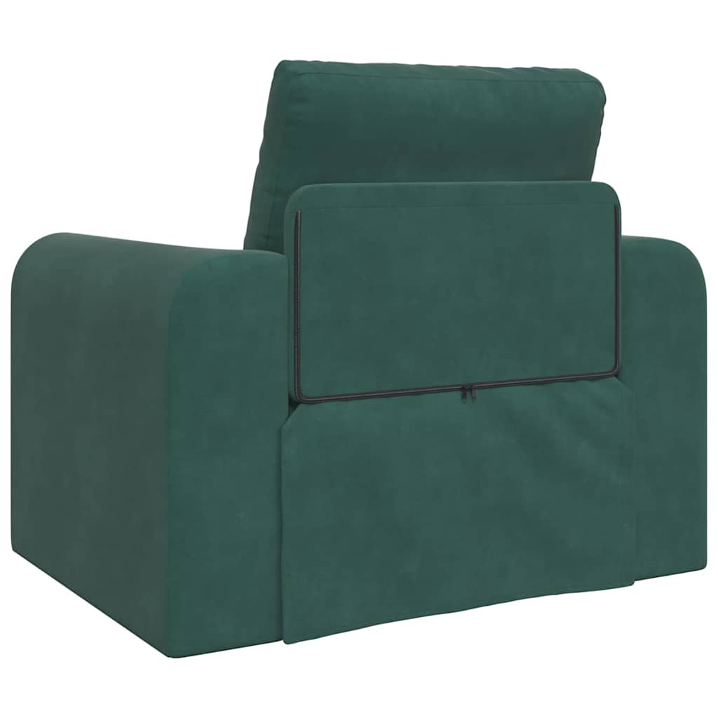 Sofa Bett Dunkelgrün 98 x 71 x 83 cm Samt