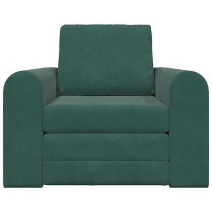 Sofa Bett Dunkelgrün 98 x 71 x 83 cm Samt