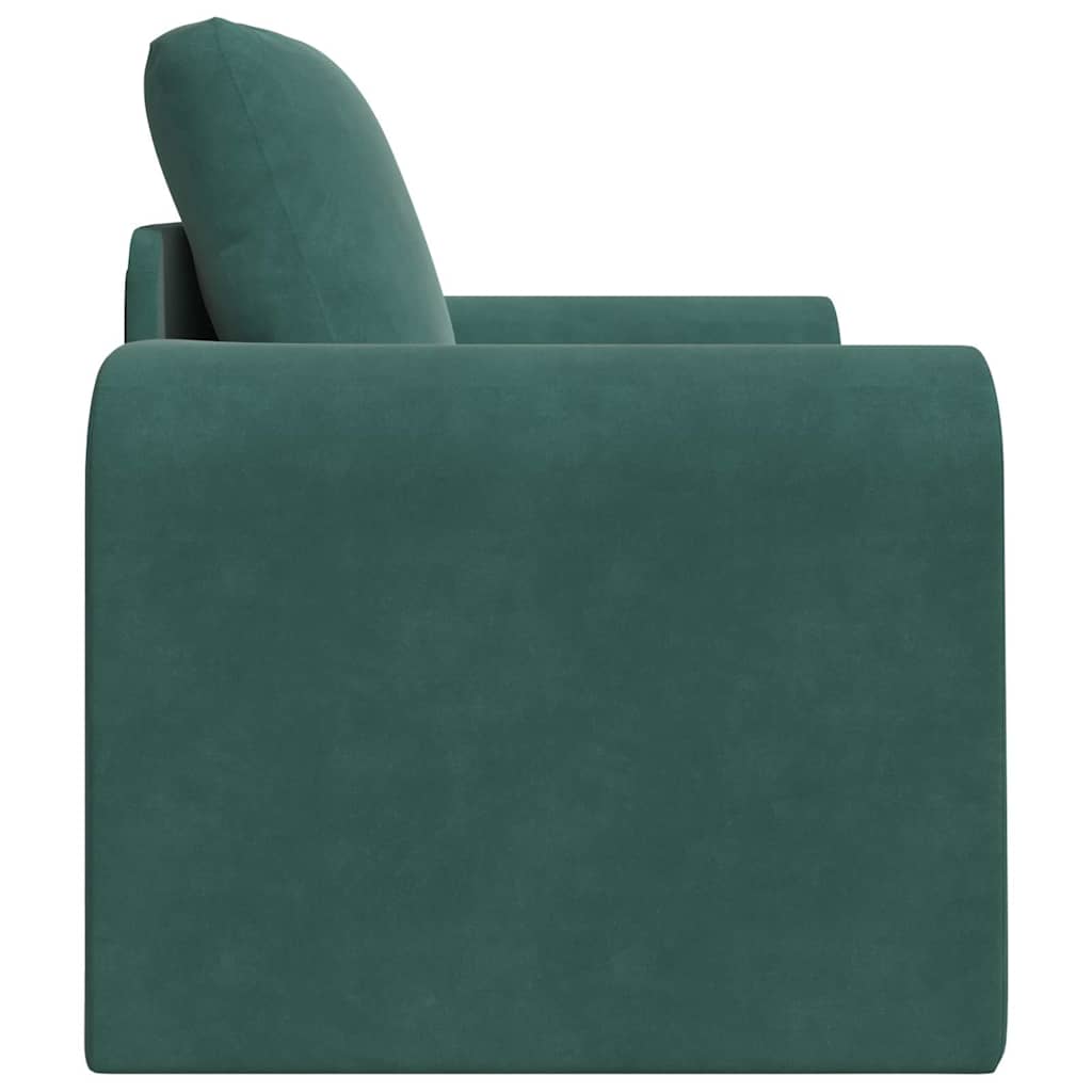 Sofa Bett Dunkelgrün 98 x 71 x 83 cm Samt