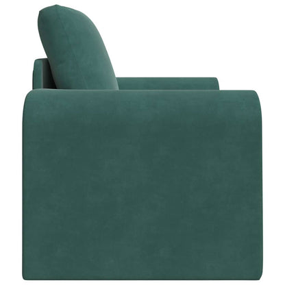 Sofa Bett Dunkelgrün 98 x 71 x 83 cm Samt