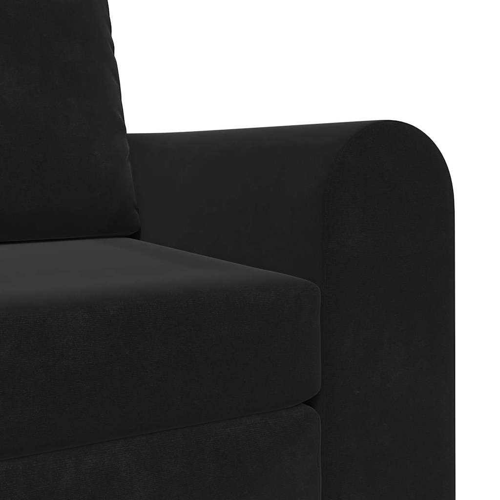Sofa Bett Schwarz 98 x 71 x 83 cm Samt