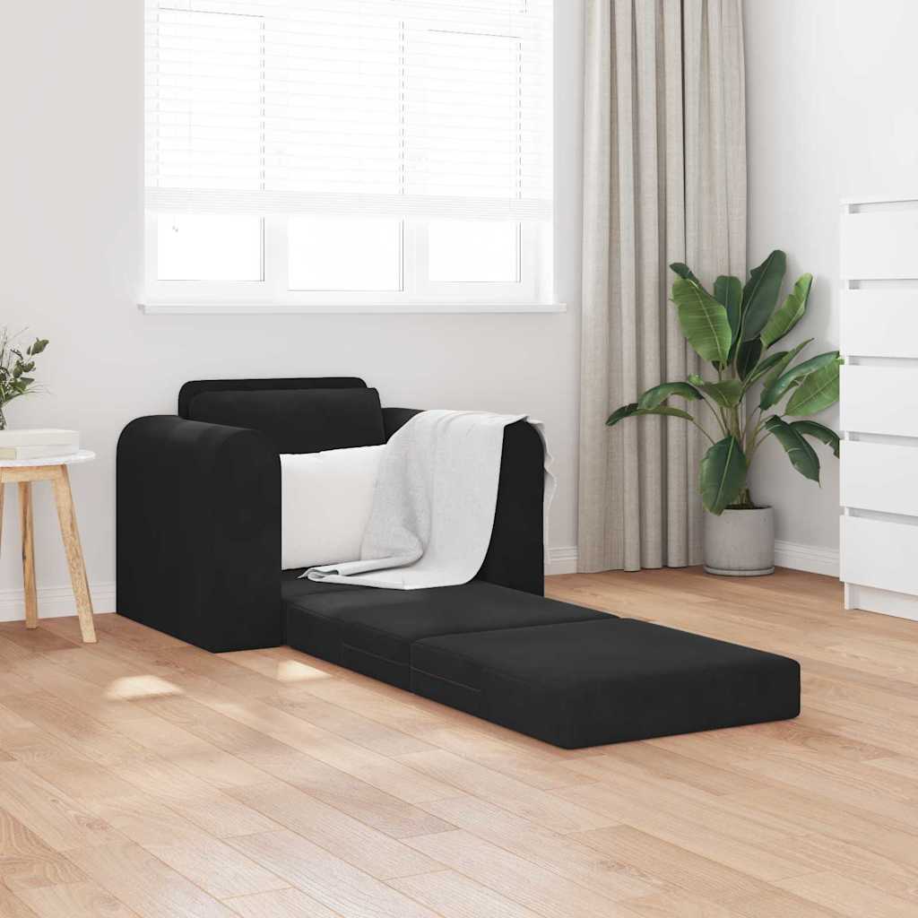 Sofa Bett Schwarz 98 x 71 x 83 cm Samt