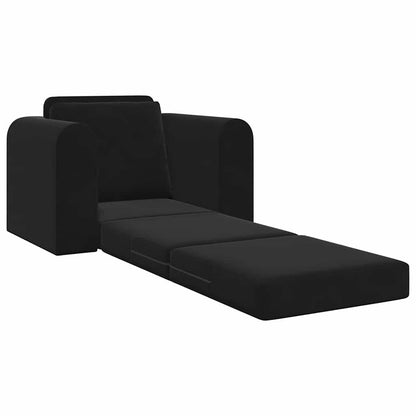 Sofa Bett Schwarz 98 x 71 x 83 cm Samt