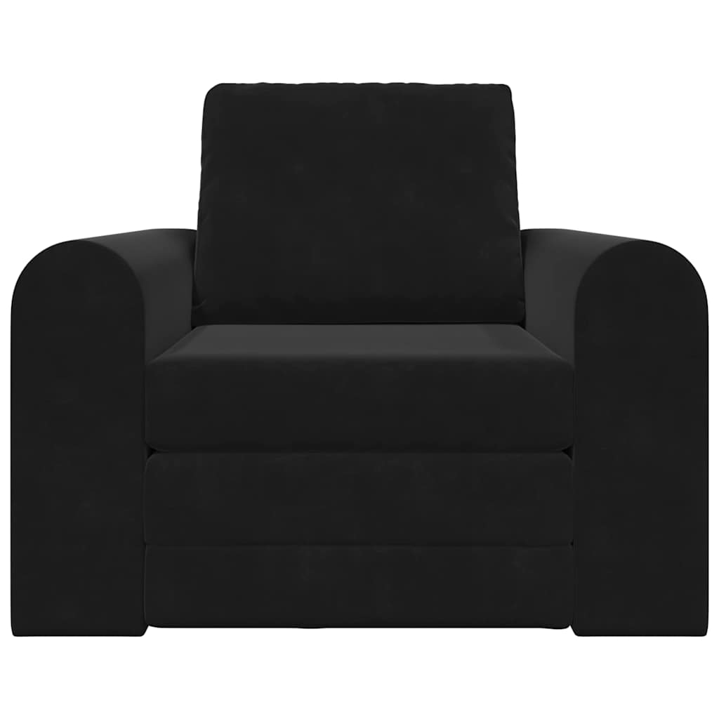 Sofa Bett Schwarz 98 x 71 x 83 cm Samt