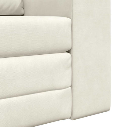 Sofa Bett Creme 98 x 71 x 83 cm Samt