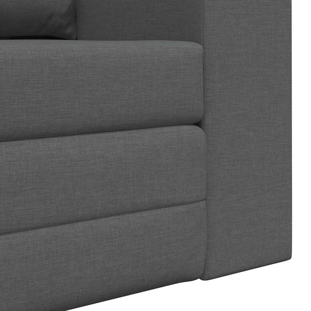 Sofa Bett Dunkelgrau 148 x 71 x 83 cm Stoff