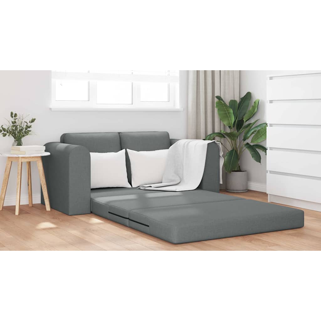 Sofa Bett Dunkelgrau 148 x 71 x 83 cm Stoff