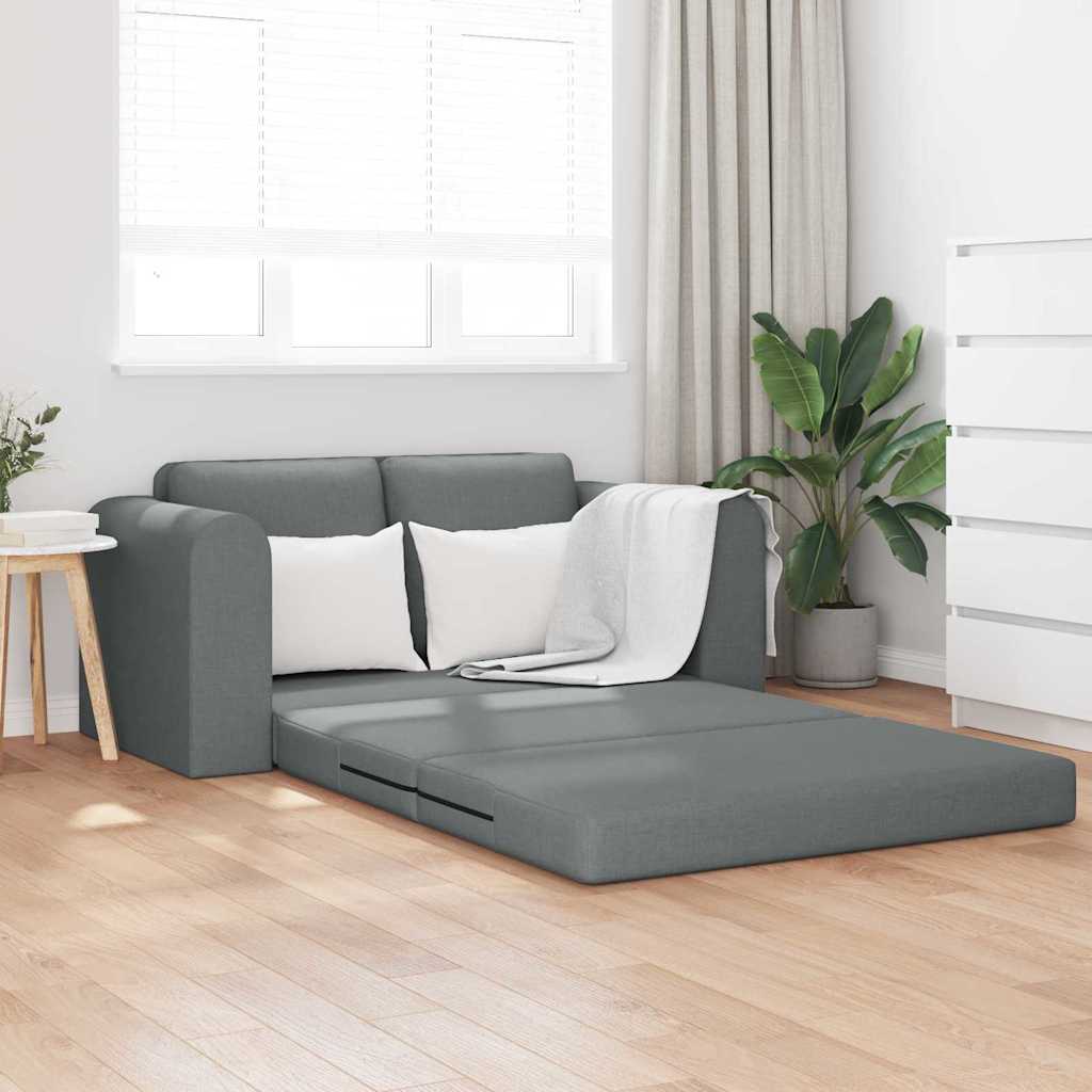 Sofa Bett Dunkelgrau 148 x 71 x 83 cm Stoff
