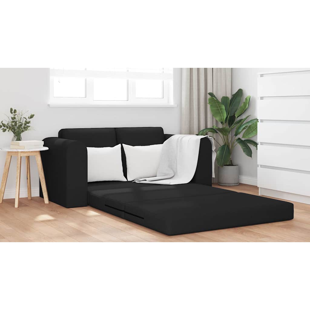 Sofa Bett Schwarz 148 x 71 x 83 cm Stoff