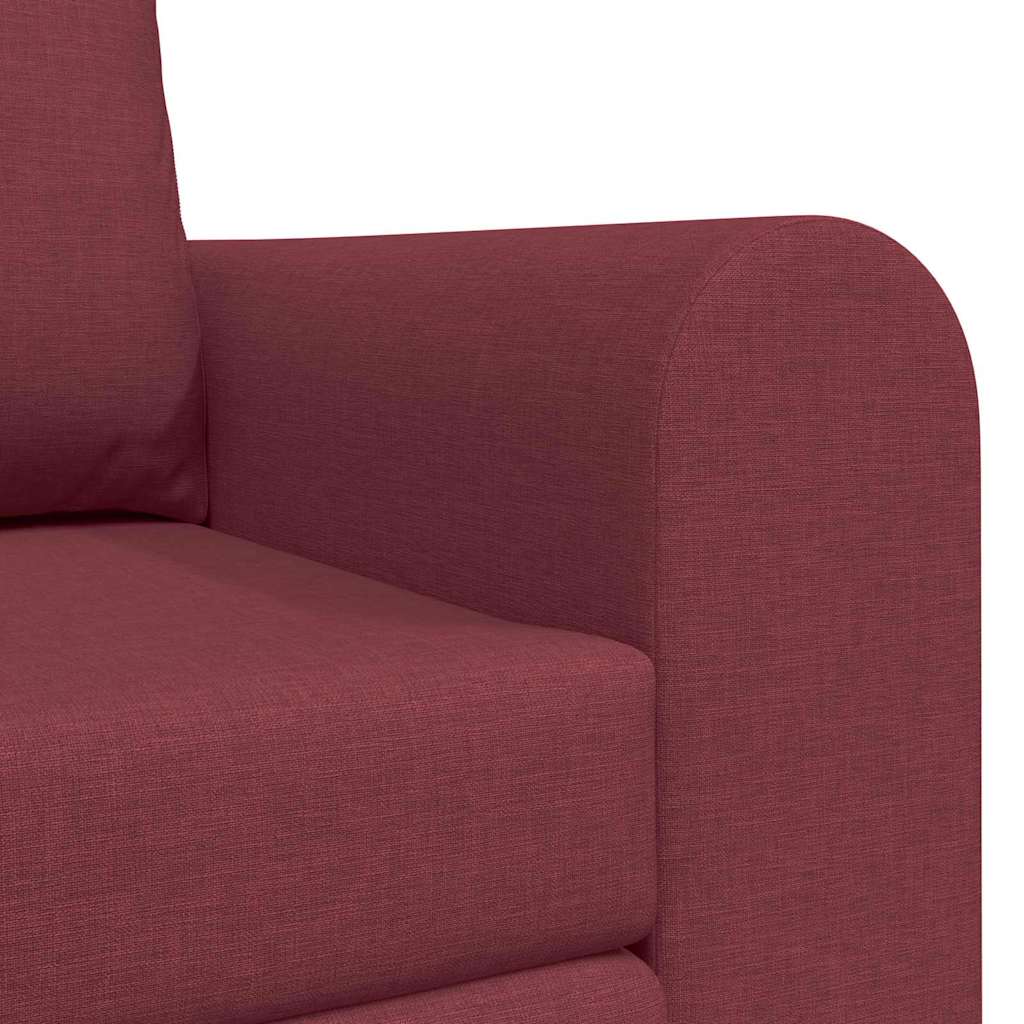 Sofa Bett Weinrot 148 x 71 x 83 cm Stoff