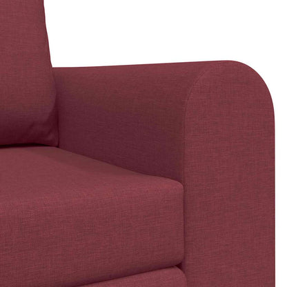 Sofa Bett Weinrot 148 x 71 x 83 cm Stoff