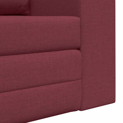 Sofa Bett Weinrot 148 x 71 x 83 cm Stoff