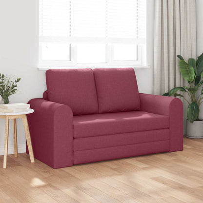Sofa Bett Weinrot 148 x 71 x 83 cm Stoff