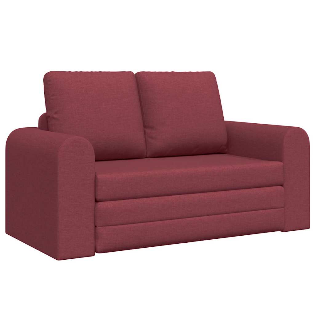 Sofa Bett Weinrot 148 x 71 x 83 cm Stoff