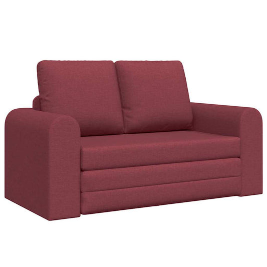 Sofa Bett Weinrot 148 x 71 x 83 cm Stoff