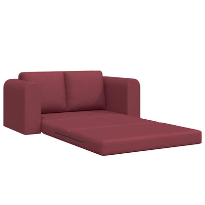 Sofa Bett Weinrot 148 x 71 x 83 cm Stoff