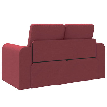 Sofa Bett Weinrot 148 x 71 x 83 cm Stoff