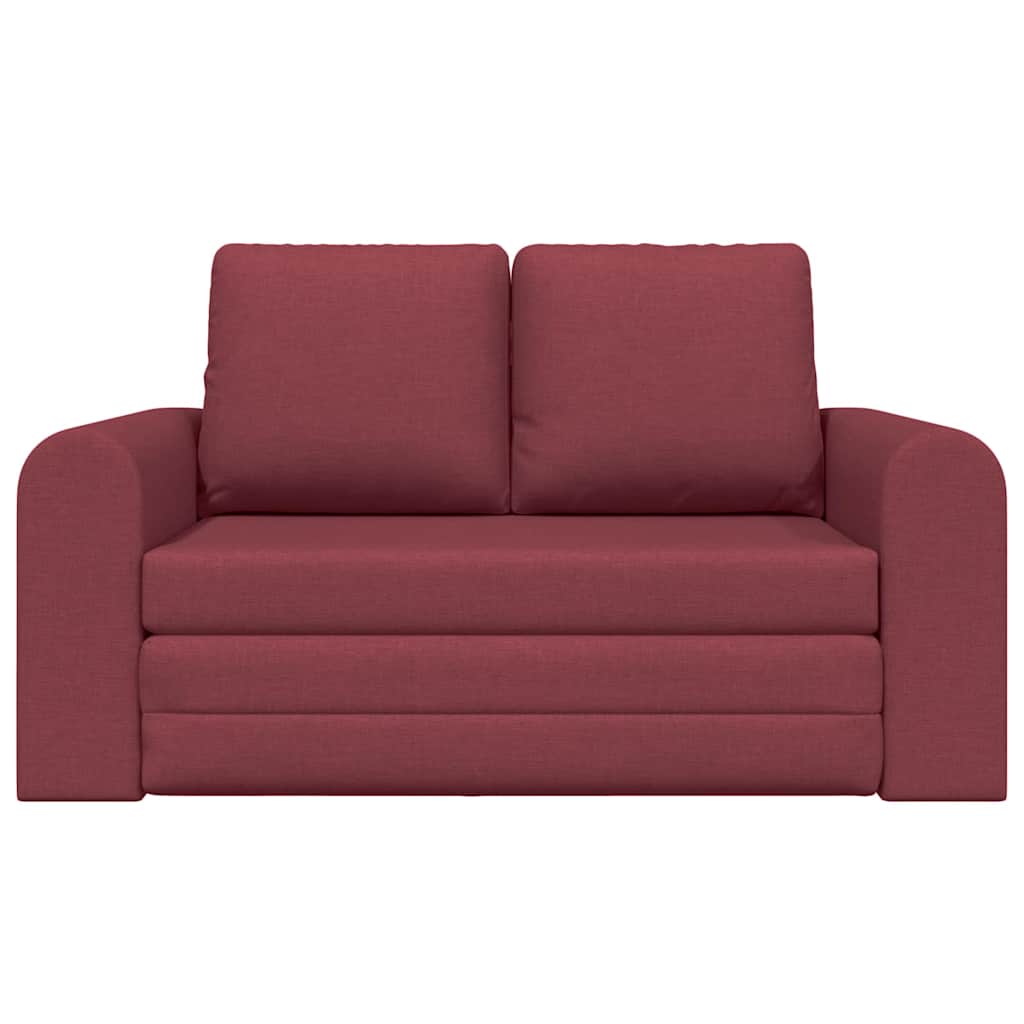 Sofa Bett Weinrot 148 x 71 x 83 cm Stoff