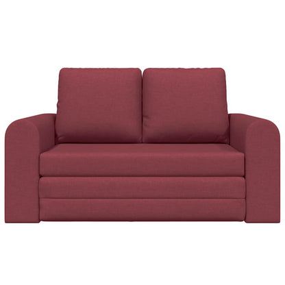 Sofa Bett Weinrot 148 x 71 x 83 cm Stoff