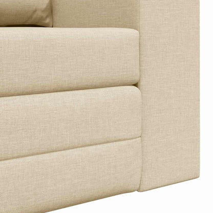 Sofa Bett Creme 148 x 71 x 83 cm Stoff