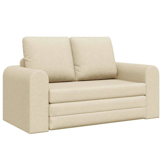 Sofa Bett Creme 148 x 71 x 83 cm Stoff