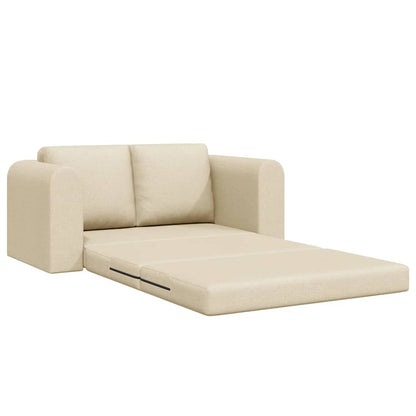 Sofa Bett Creme 148 x 71 x 83 cm Stoff