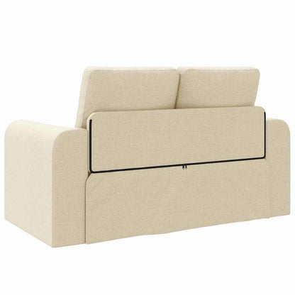 Sofa Bett Creme 148 x 71 x 83 cm Stoff