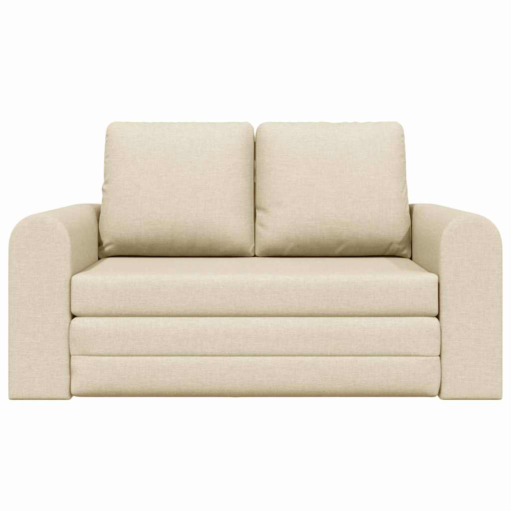 Sofa Bett Creme 148 x 71 x 83 cm Stoff