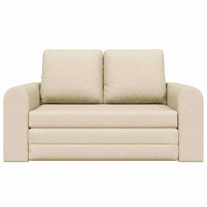 Sofa Bett Creme 148 x 71 x 83 cm Stoff