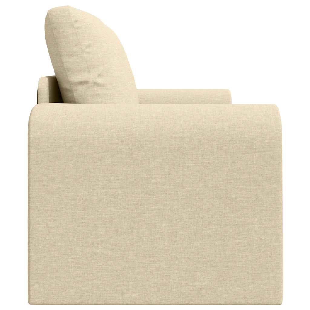 Sofa Bett Creme 148 x 71 x 83 cm Stoff