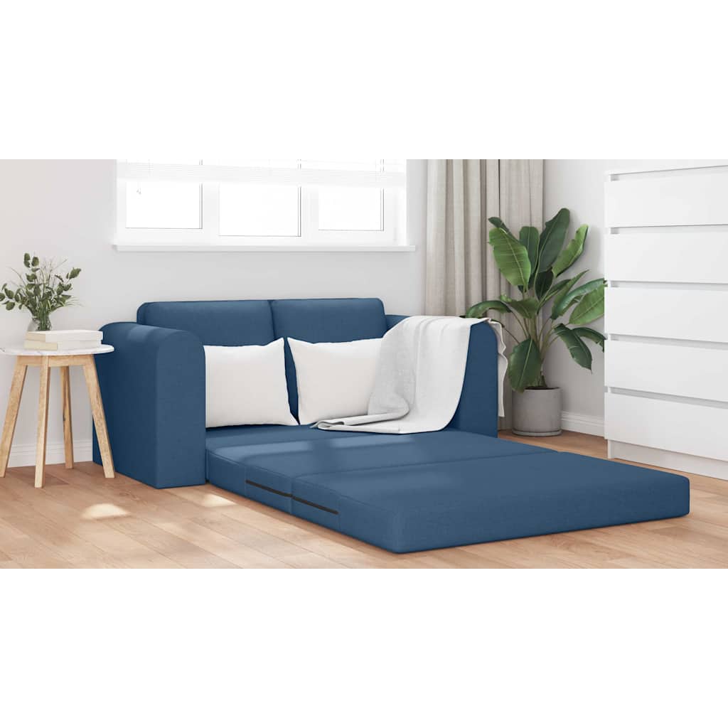 Sofa Bett Blau 148 x 71 x 83 cm Stoff