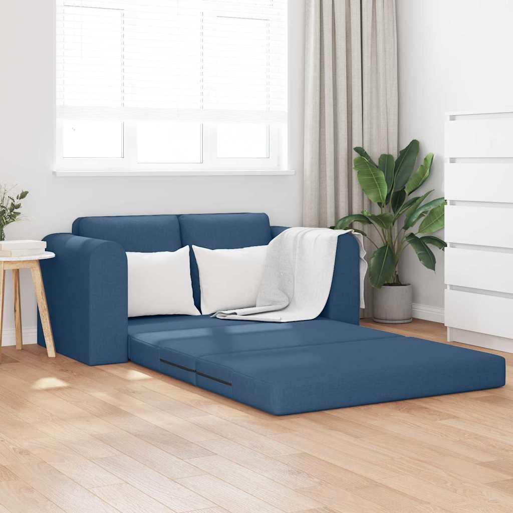 Sofa Bett Blau 148 x 71 x 83 cm Stoff