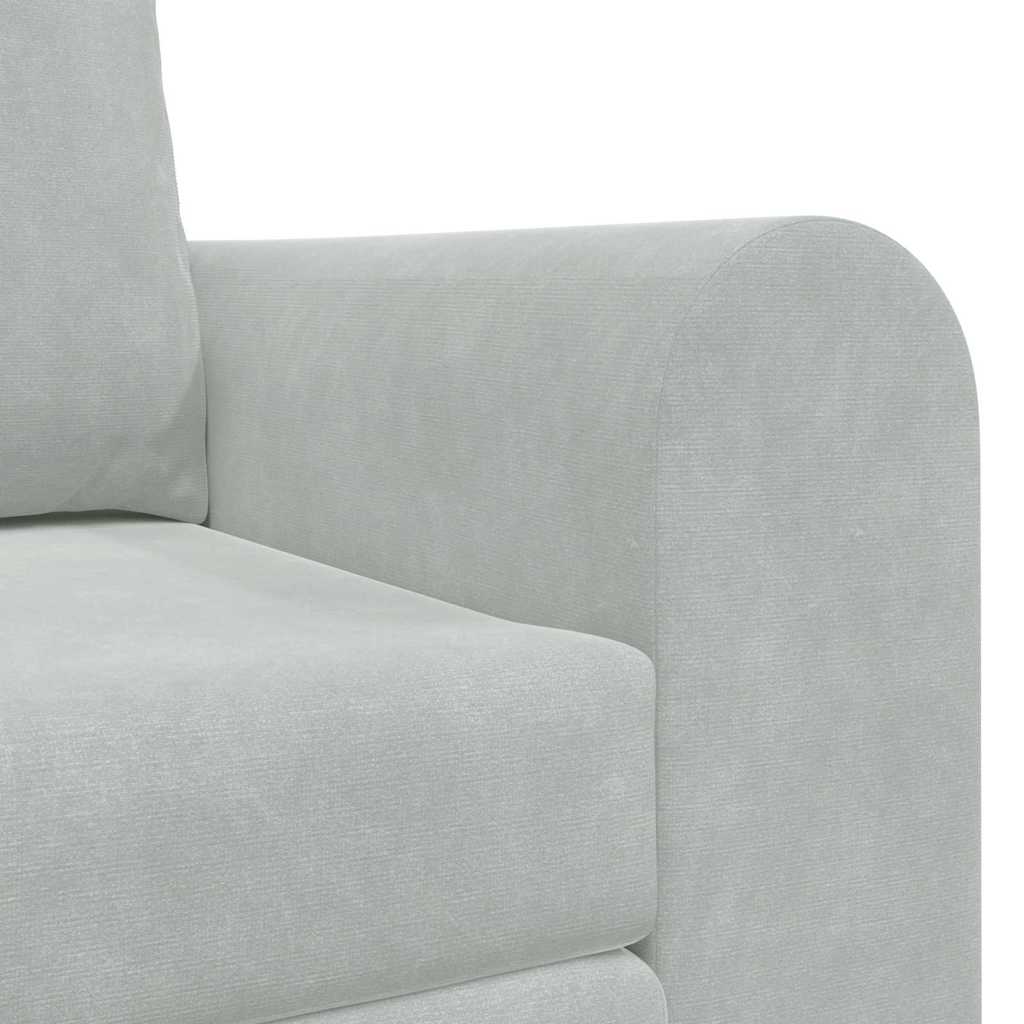 Sofa Bett Hellgrau 148 x 71 x 83 cm Samt